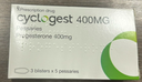 [T01183] Cyclogest Progesterone 400mg viên đặt UK (H/15v) (Mẫu mới màu xanh) 