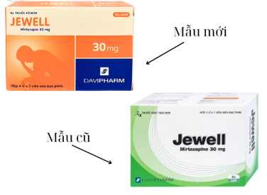 Jewell Mirtazapin 30mg Davipharm (H/28v) Date 07/2027
