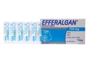 [T01284] Efferalgan Paracetamol 150mg viên đặt Pháp (H/10v)