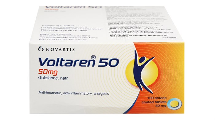 Voltaren 50 Diclofenac Natri 50mg Novartis (H/100v) Date 02/2027