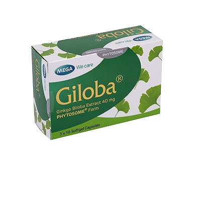 Giloba Ginkgo Biloba 40mg Mega (H/30v) Date 08/2027