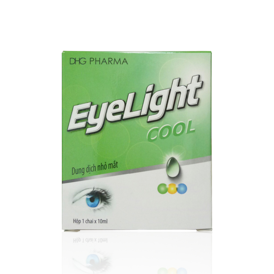 Eyelight Cool nhỏ mắt DHG Hậu Giang (xanh) (Lọ/10ml) date 06/2027