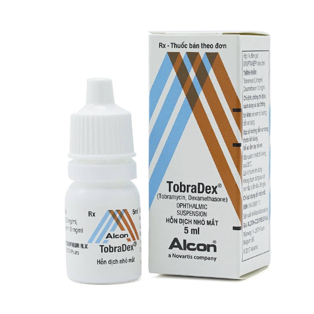Tobradex nhỏ mắt  Alcon Novartis (Lọ/5ml) Date 08/26