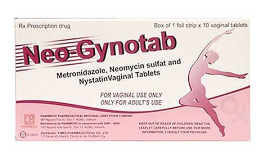 Neo Gynotab viên đặt phụ khoa Pharmedic (H/10v) Date 12/2026