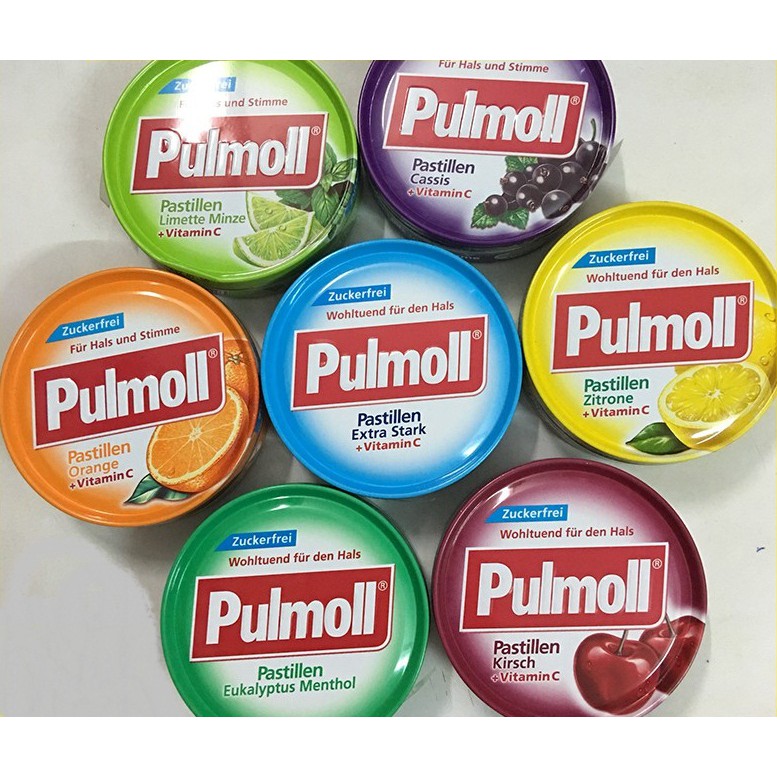 Kẹo Pulmoll Các  Vị Đức (H/45g) Date 02/2027