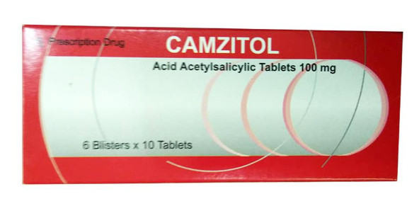 Camzitol Acid Acetylsalicylic 100mg Bồ Đào Nha (H/60v) Date 07/2027