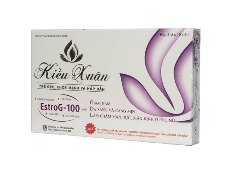 Kiều Xuân Tăng Cường nội tiết Estro G100 Sao Kim (H/20v)