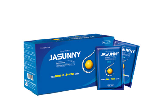Dầu Gội Jasunny Ketoconazole 15mg Gia Nguyễn (H/50gói/5g) 