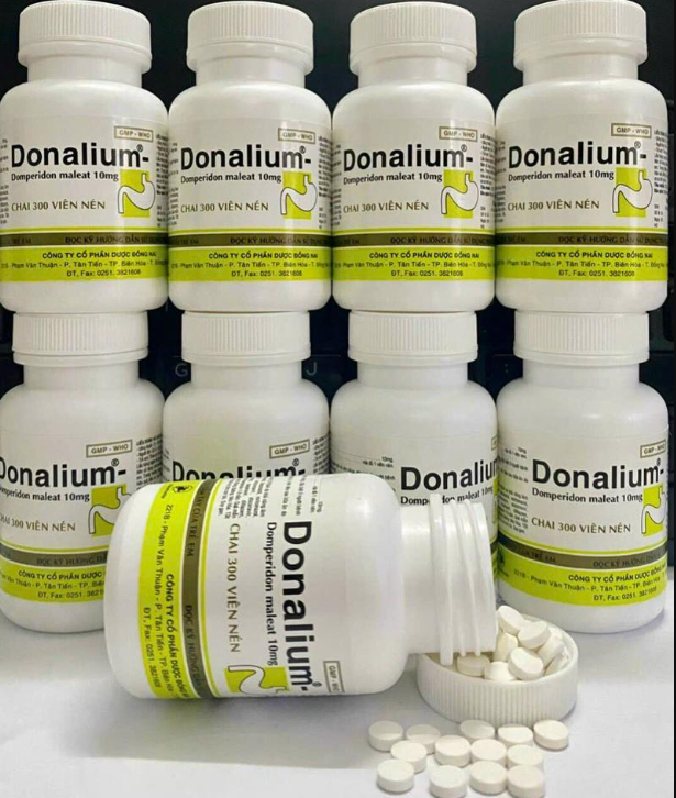 Donalium Dn Domperidon 10mg Đồng Nai (Lọ/300v)