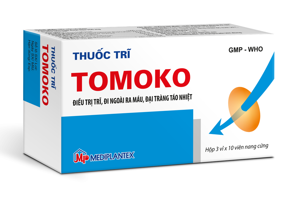 Tomoko điều trị trĩ Mediplantex (H/30v) Date 10/2026