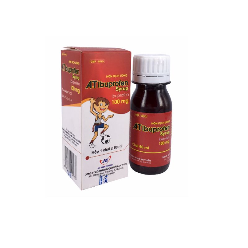 A.T Ibuprofen 100mg Siro An Thiên (Lọ/60ml) Date 11/2027