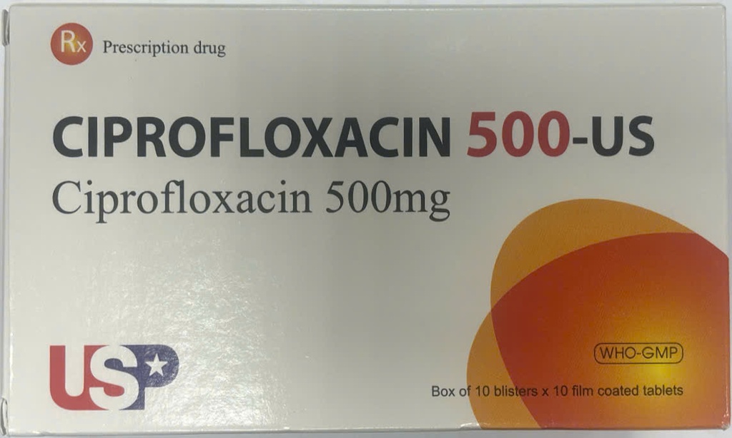 Ciprofloxacin 500mg USP (H/100v)