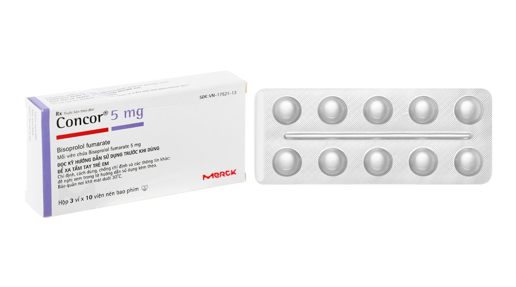 Concor 5mg Bisoprolol Merck (H/30v) Date 04/2027