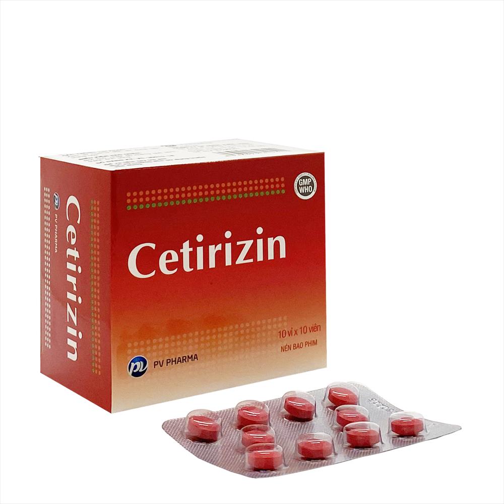 Cetirizin 10mg Phúc Vinh (H/100v) 