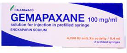 [T06762] Gemapaxane Enoxaparin natri 4000IU/0.4ml tiêm Ý (H/6bơm) date 10/2027