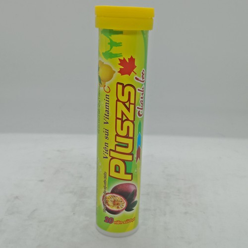 [T07069] Pluszs sủi Vị Chanh Leo Famic (Cọc/10tuýp/20v) 