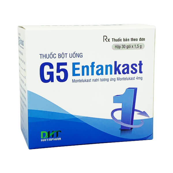 [T07501] G5 Enfankast montelukast 4mg Hà Tây (H/30gói/1.5g)