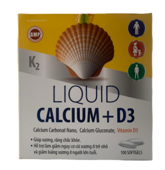 [T09001] Liquid calcium + d3 Akopha (H/100v) màu vàng