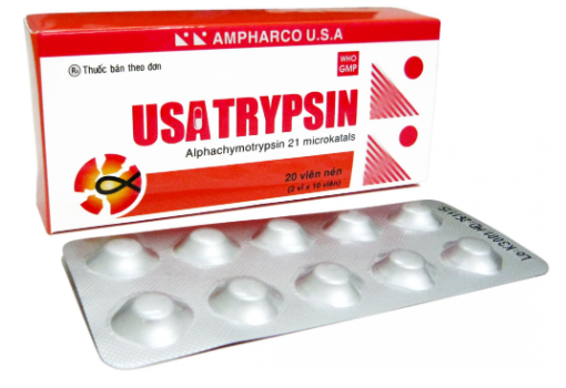 [T09985] Usatrypsin Alphachymotrypsin 4.2mg AMPHARCO U.S.A ( H/20v) Date 05/2026