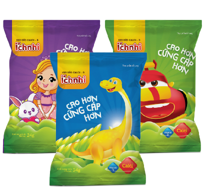 [T10447] Kẹo Dẻo Ích Nhi (Dây/10 gói/24g) Date 01/2027