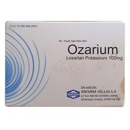 [T12171] Ozarium Losaran Potassium 100mg Hy Lạp (H/30v)