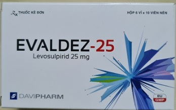 [T12310] Evaldez-25 Levosulpirid 25mg Davipharm (H/60v)