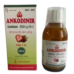 [T14392] Ankodinir Cefdinir 250mg/5ml Dopharma (Lọ/60ml) Lọ To
