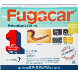 [T00155] Fugacar 500mg Người Lớn Janssen (H/1v)