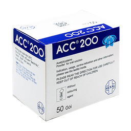 [T00171] ACC 200 Acetylcystein 200mg Lindopharm (H/50gói/3g) date 02/26