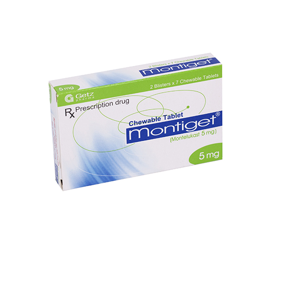 [T00589] Montiget Montelukast 5mg Getz Pakistan (H/14v) 