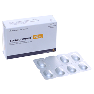 [T00592] Losec Mups Omeprazol 20mg Astrazeneca (H/14v)Date 02/2026