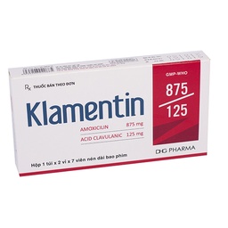 [T00629] Klamentin 875/125 DHG Hậu Giang (H/14v) Date 10/2027