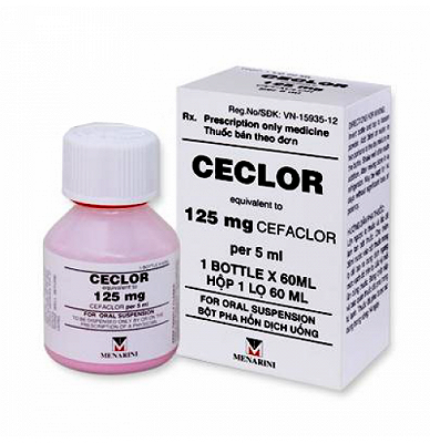 [T00658] Ceclor 125mg/5ml Menarini (Lọ/60ml) Date 05/2026