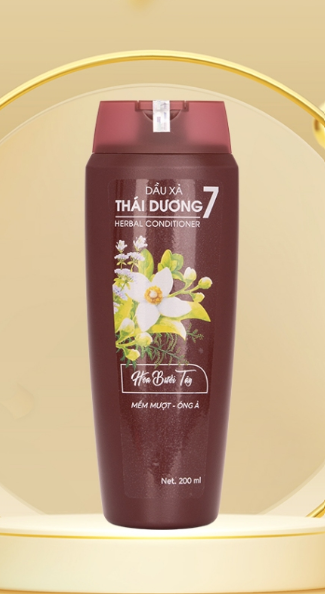 [T00704] Dầu xả dược liệu thái dương 7 hoa bưởi tây (Chai/200ml) date 09/2025