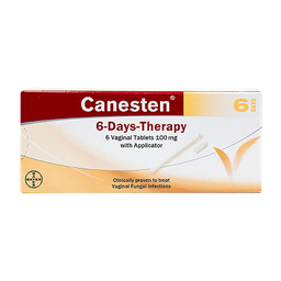 [T00990] Canesten 6 Day viên đặt  Bayer (H/6v) Date 09/2027