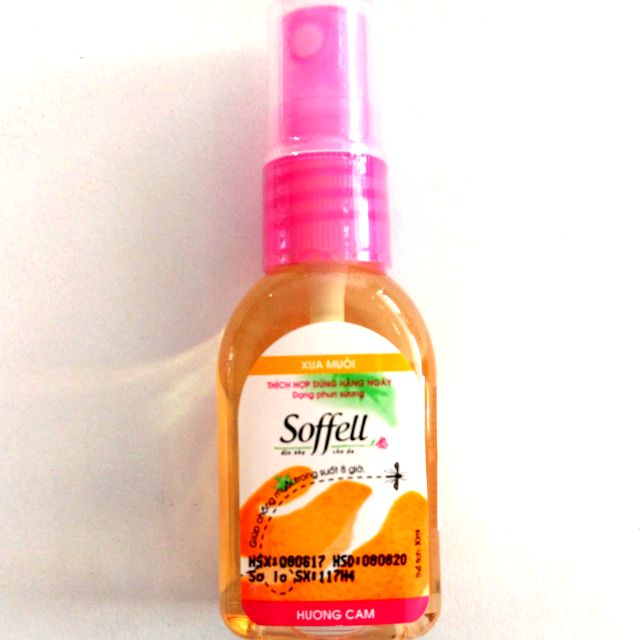 [T01150] Soffell Xịt Xua Muỗi Hương Cam (Lọ/30ml) Date 06/2027