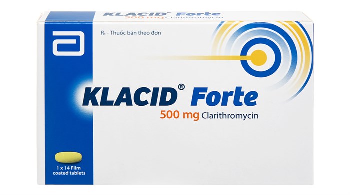 [T01372] Klacid Forte Clarithromycin 500mg Abbott (H/14v) date 06/2026