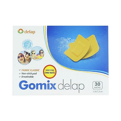 [T01433] Băng Cá Nhân Gomix Delap 3.8 x 7.2cm (H/30 miếng) Date 01/2026