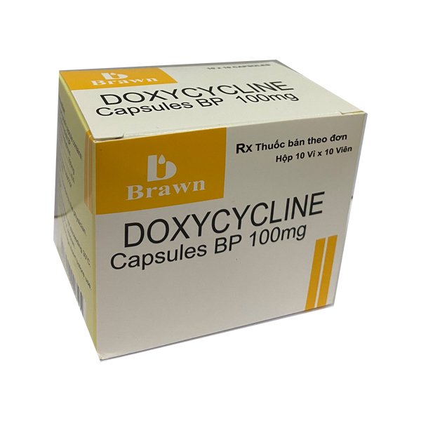 [T01552] Doxycycline 100mg Brawn (H/100v)  date 01/2027