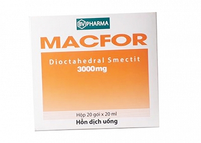 [T01605] Macfor Dioctalhedral Smectit 3000mg BRV Healthacre (H/20gói/20ml) Date 05/2026