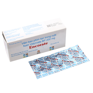 [T01812] Encorate Valproate 200mg Sunpharma Ấn Độ (H/100v) Date 05/2026