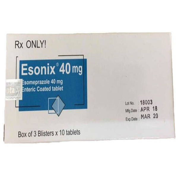 [T01930] Esonix Esomeprazol 40mg Bangladesh (H/30v) Date 10/2026