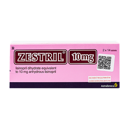 [T02016]  Zestril lisinopril 10mg Astrazenca (H/28v)