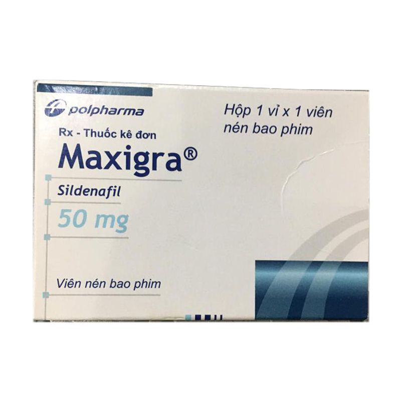 [T02460] Maxigra Sildenafil 50mg Ba Lan (H/1v) Date 11/2025