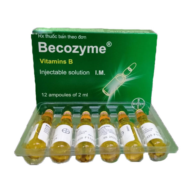 [T02795] Becozyme Vitamin B ống Bayer Pháp (H/12o) Date 10/2026