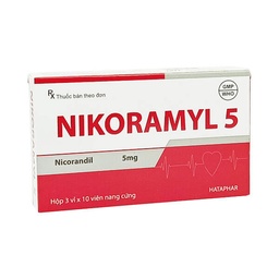 [T02856] Nikoramyl 5 Nicorandil 5mg Hà Tây (H/30v) Date 01/2026