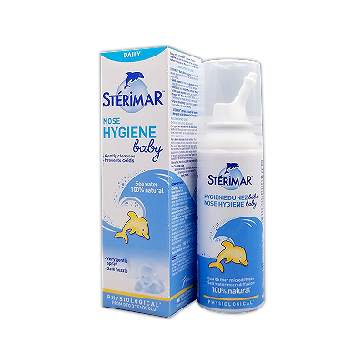 [T03268] Sterimar Nose Hygiene Baby Xịt Muối Biển TE Cá Heo Vàng Fumoze (Lọ/50ml) Date 05/2027