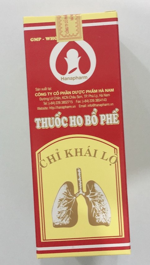 [T03365] Bổ phế chỉ khái lộ siro Hà Nam (Lọ/125ml) 
