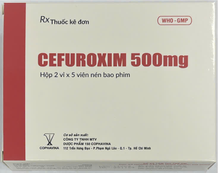 [T03458] Cefuroxim 500mg Z150 Cophavina (H/10v)