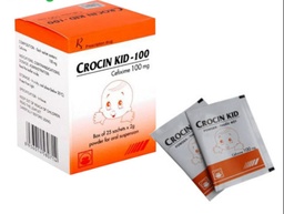[T04437] Crocin Kid Cefixim 100mg Pymepharco (H/25gói/2g) Date 07/2027